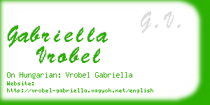 gabriella vrobel business card